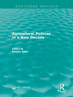 cover image of Agricultural Policies in a New Decade